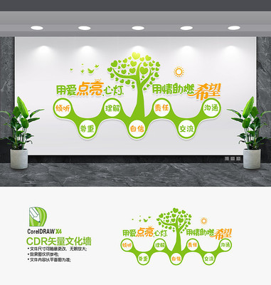心灵栖息·创意人文——心理咨询室文化墙的文化启迪